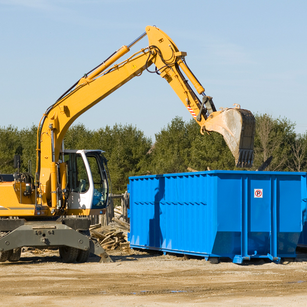 can i choose the location where the residential dumpster will be placed in Elberon Iowa